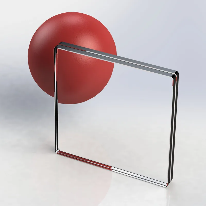 VSG-Glas Weiß-Klar für Glasgeländer, 17,52 mm