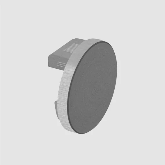 Endkappe für Handlauf rund aus Aluminium