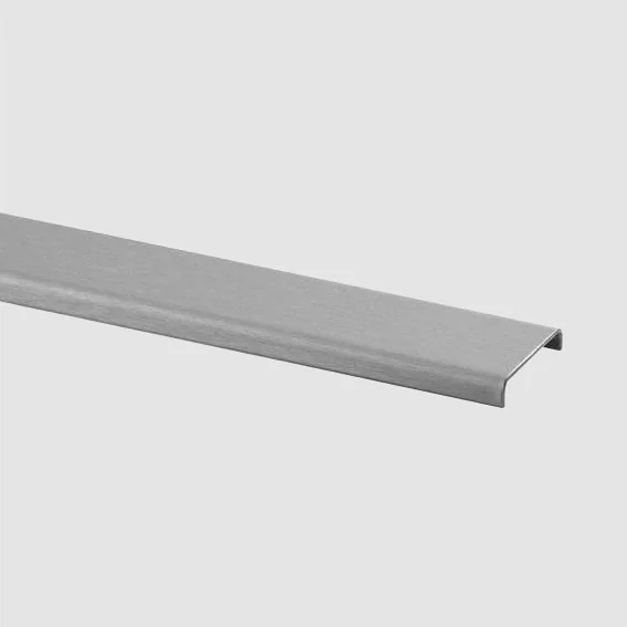 Kantenschutz aus Aluminium für die Glaskante