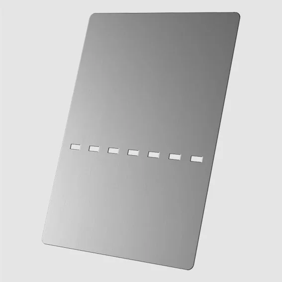 Q-DISC-Installationsblech zum Einsetzen der Scheiben